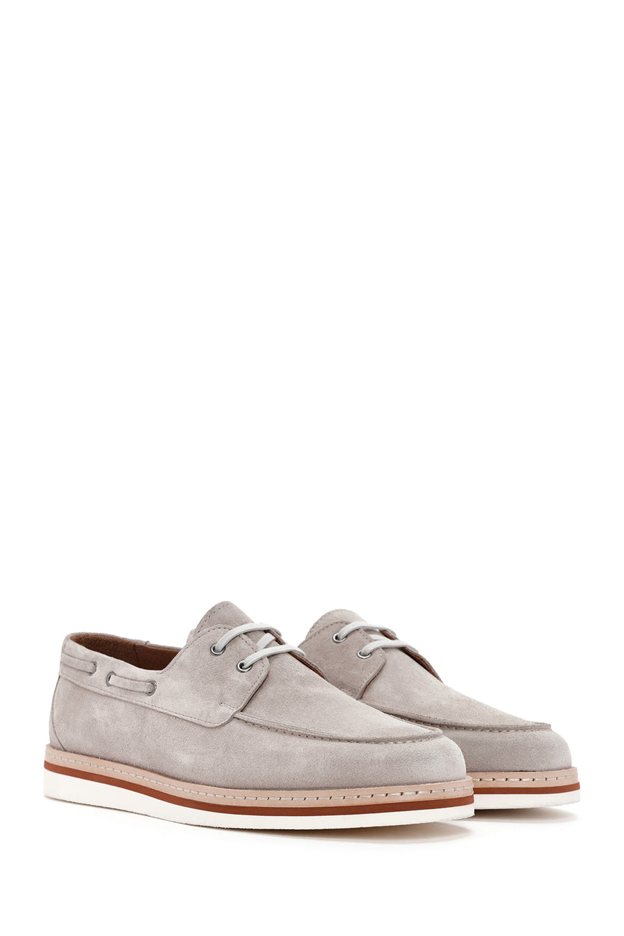 Men's Beige Suede Leather Casual Shoes