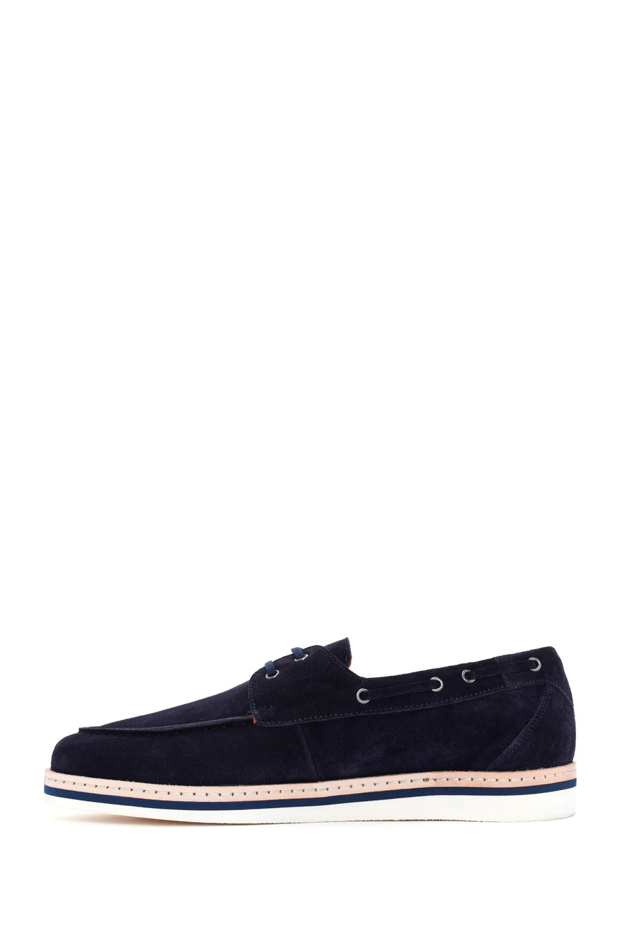 Men's Navy Blue Suede Leather Casual Shoes