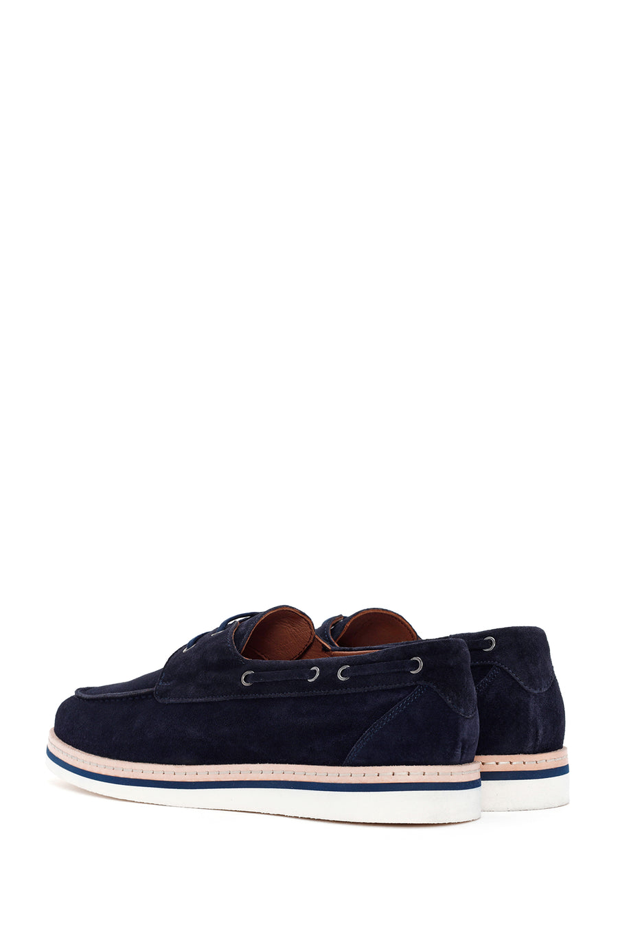 Men's Navy Blue Suede Leather Casual Shoes