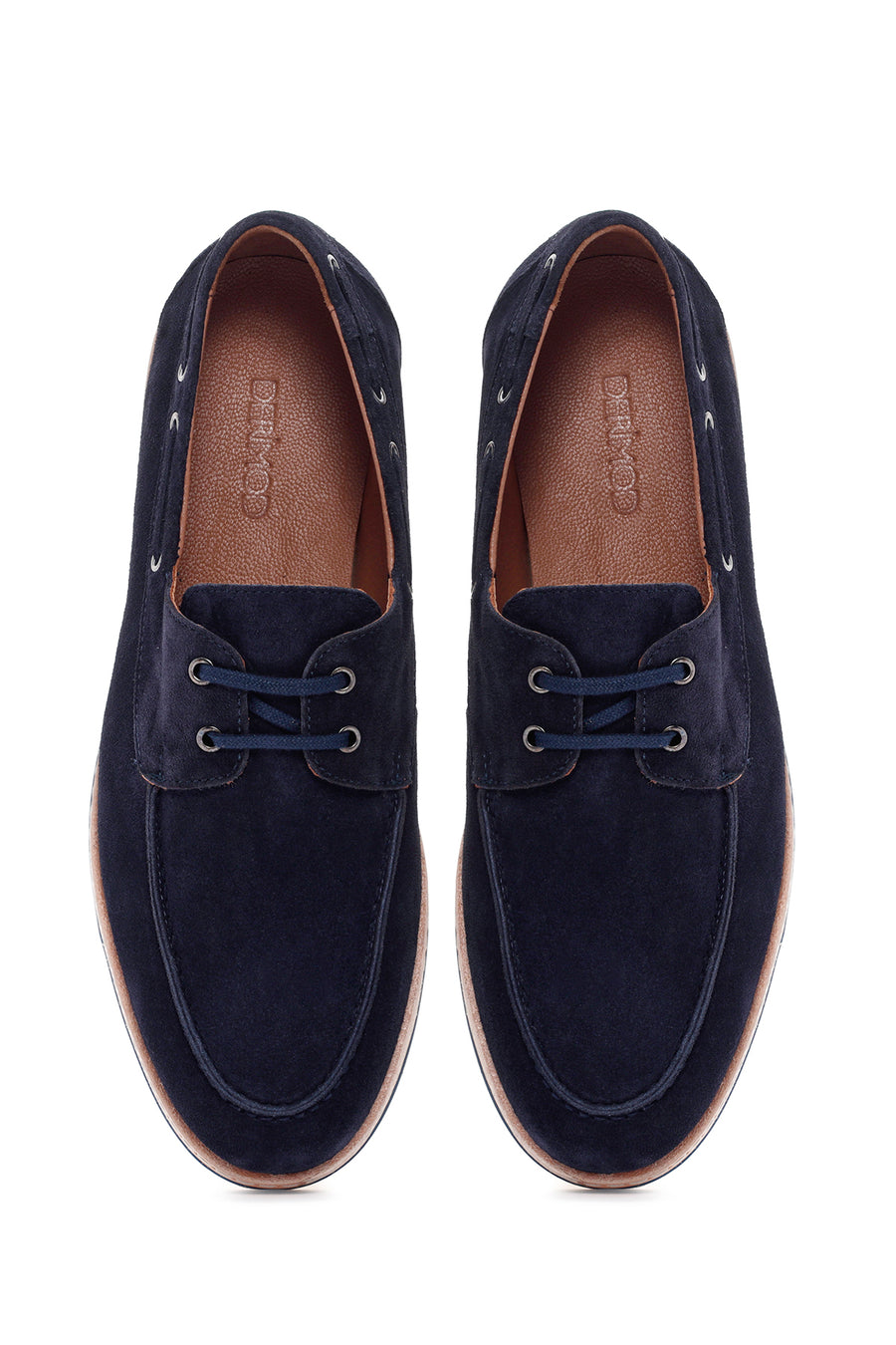 Men's Navy Blue Suede Leather Casual Shoes