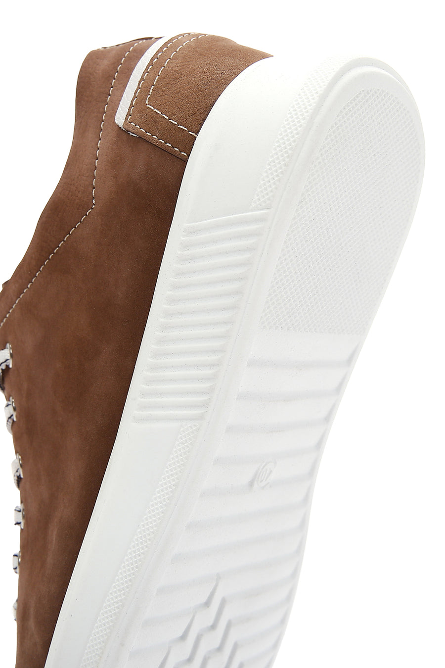 Erkek Vizon Bağcıklı Süet Deri Sneaker
