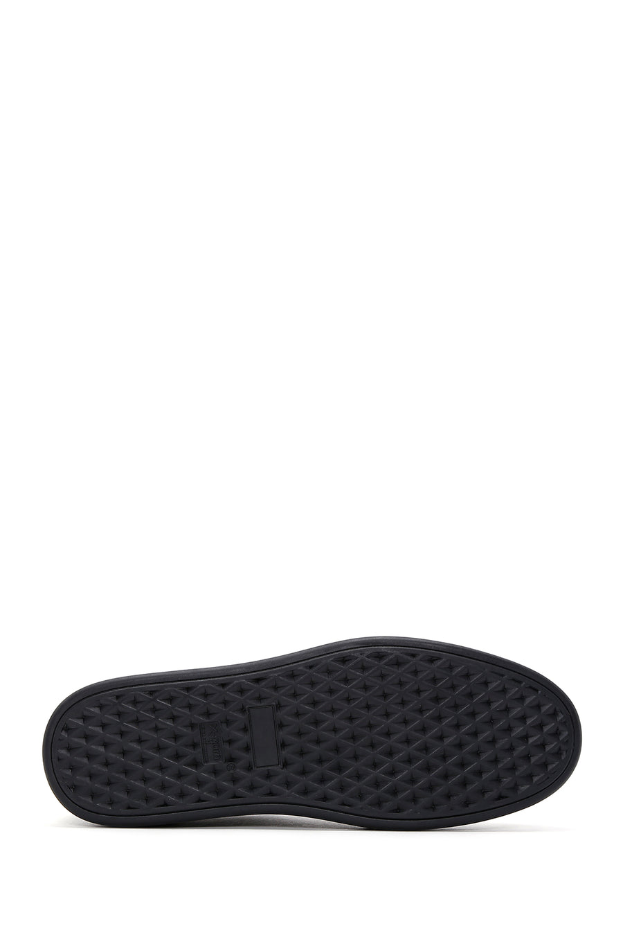 Men's Black Lace-up Leather Sneaker