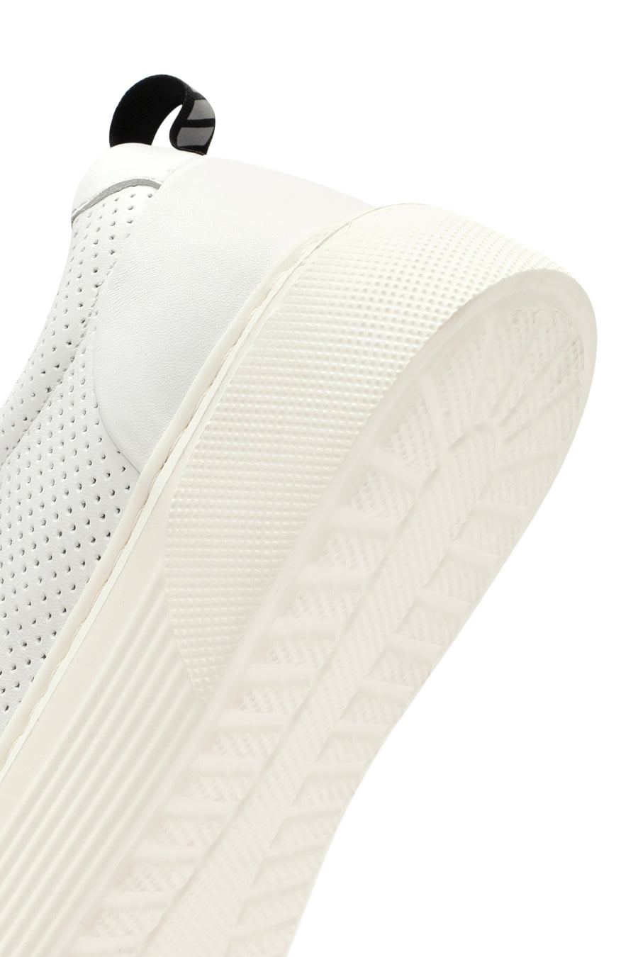 Erkek Beyaz Bağcıklı Deri Sneaker