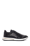 Men's Black Lace-up Leather Sneaker | Derimod