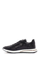 Men's Black Lace-up Leather Sneaker | Derimod