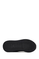 Men's Black Lace-up Thick-Sole Leather Sneaker | Derimod
