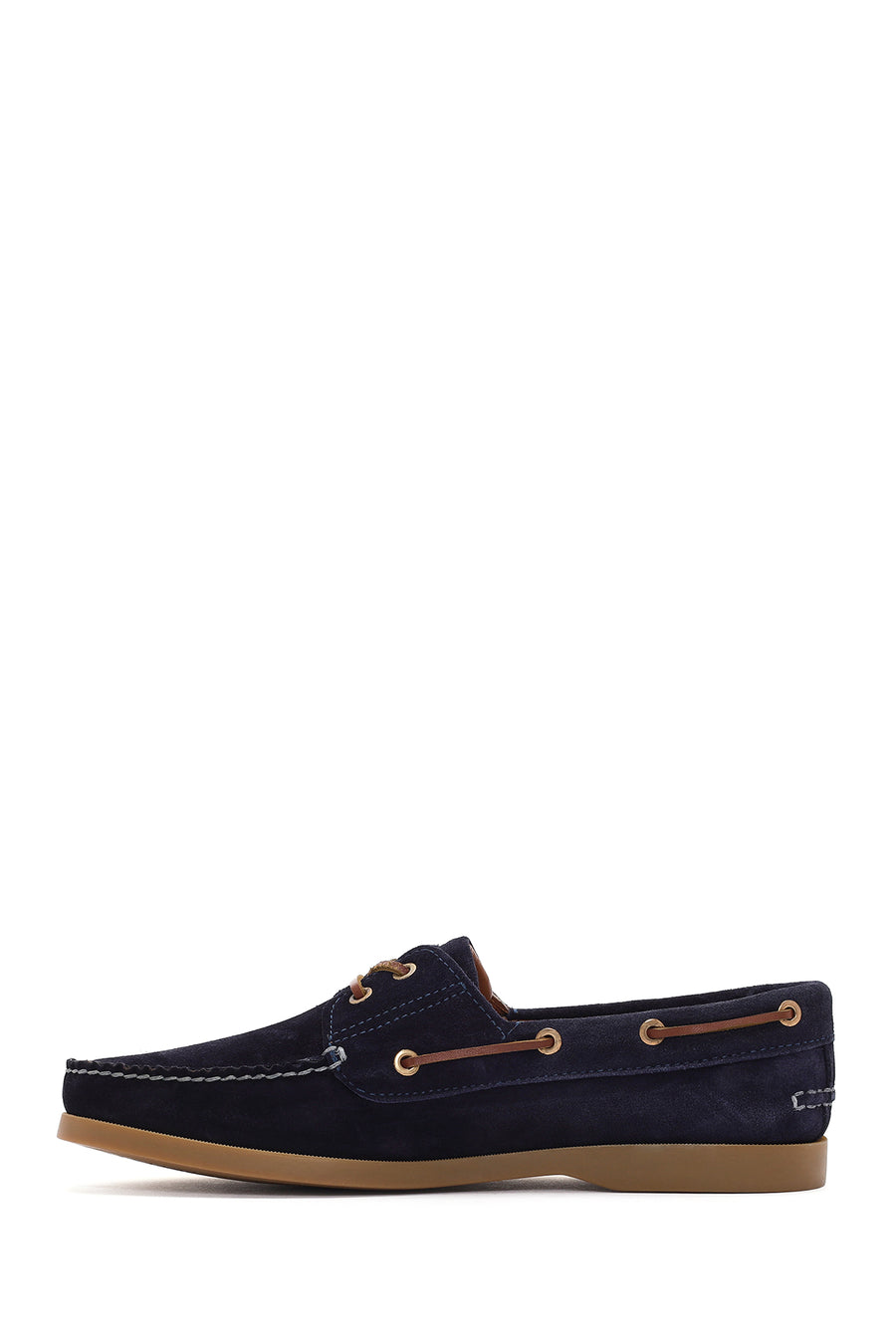 Men's Navy Blue Suede Leather Casual Shoes