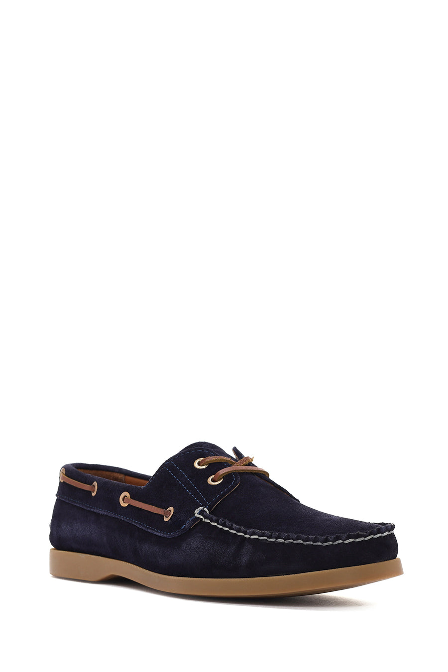 Men's Navy Blue Suede Leather Casual Shoes