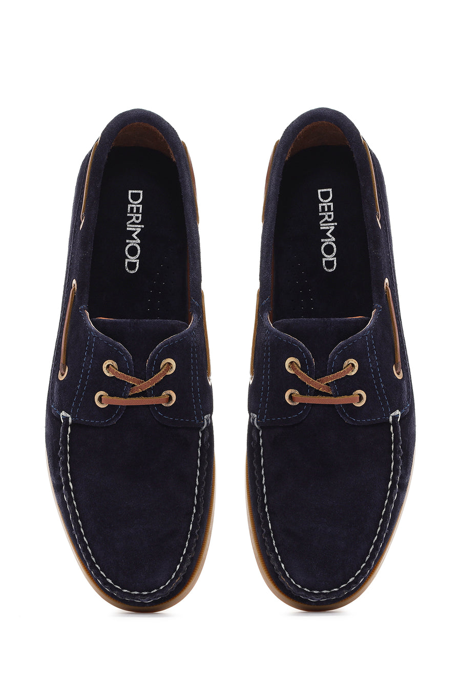 Men's Navy Blue Suede Leather Casual Shoes