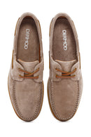 Men's Beige Suede Leather Casual Shoes | Derimod
