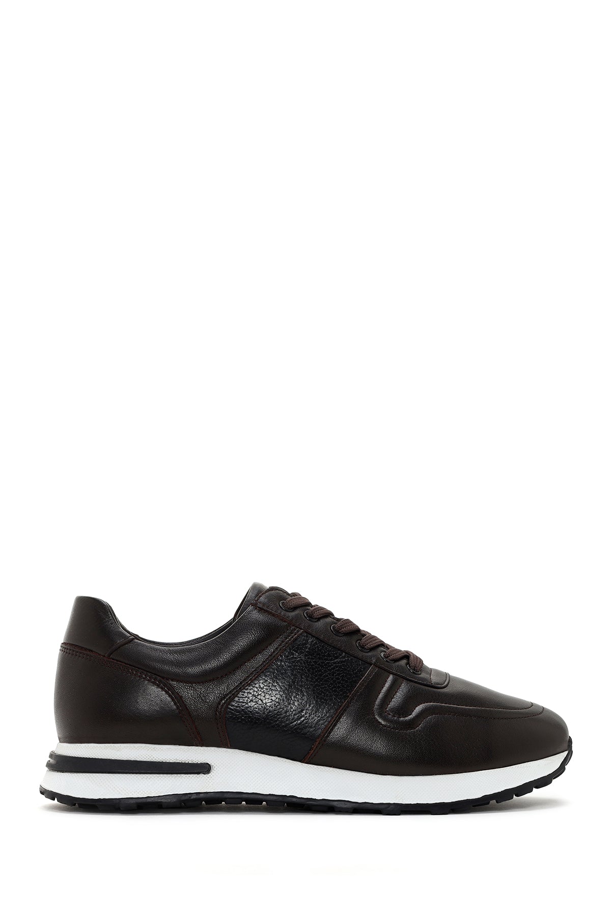 Men's Brown Thick Soled Leather Sneaker 24SFD641818 | Derimod