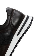Men's Brown Thick Soled Leather Sneaker | Derimod