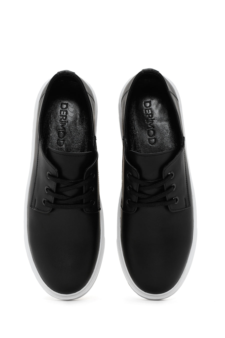 Men's Black Leather Casual Shoes