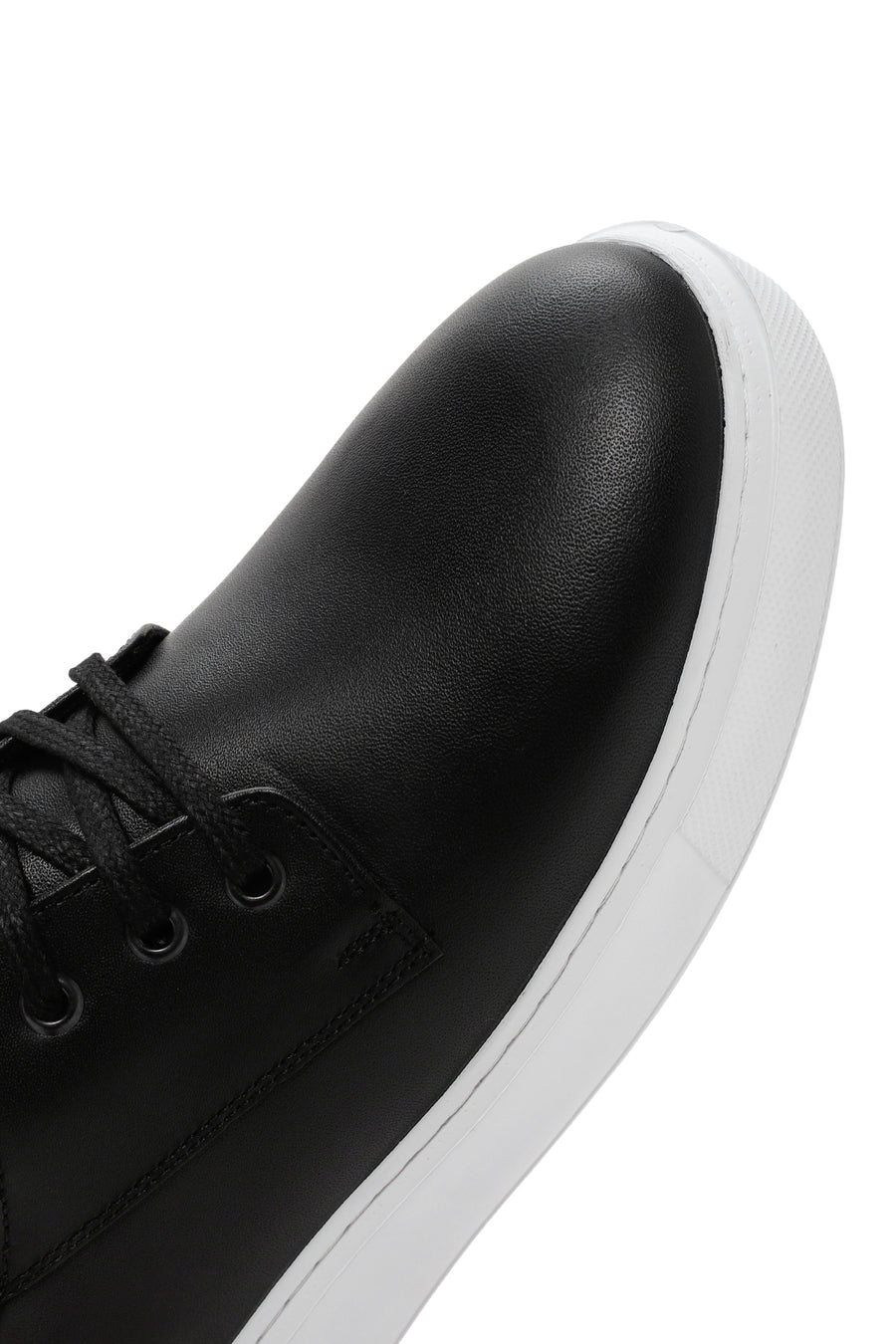 Men's Black Leather Casual Shoes