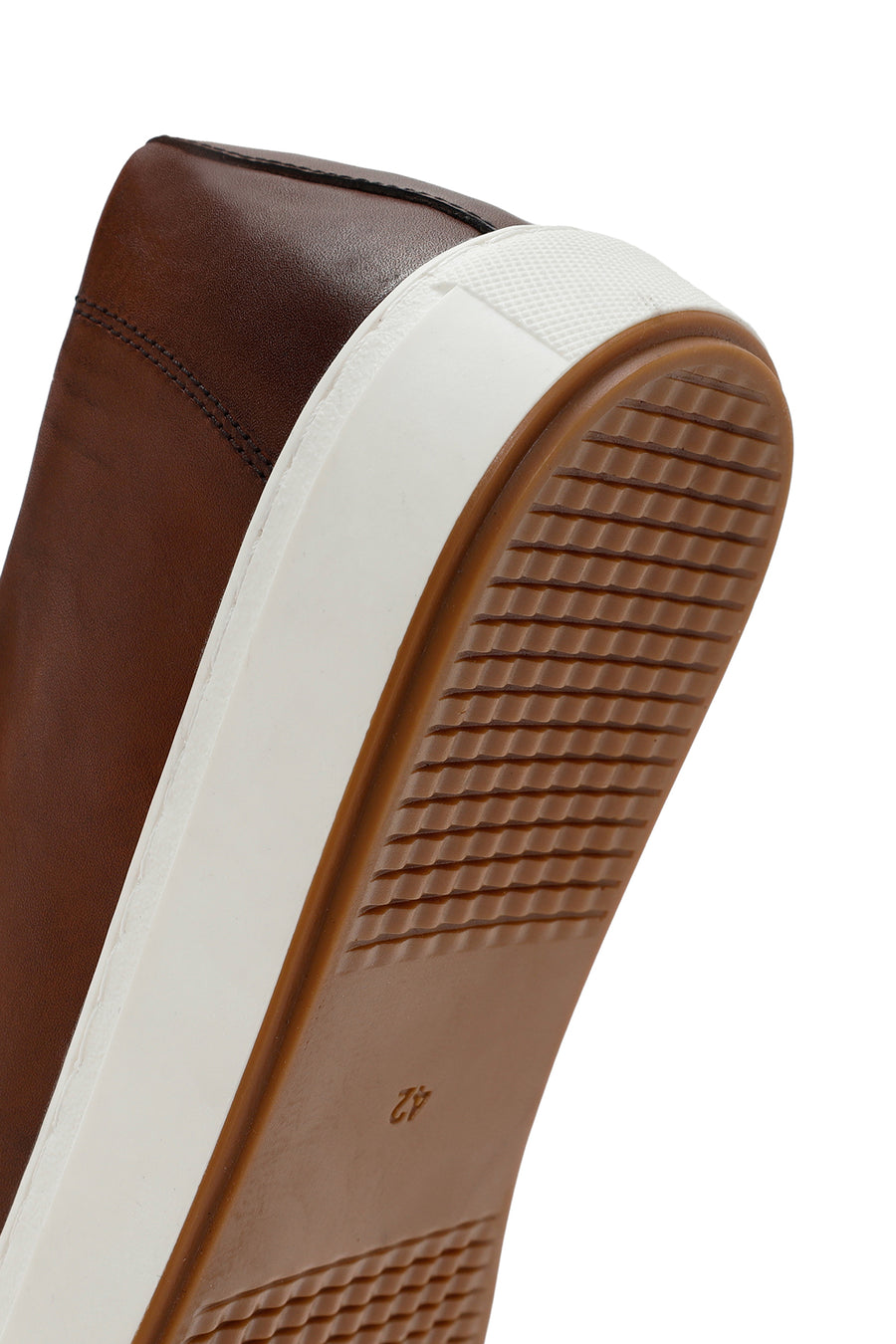 Men's Tan Leather Casual Shoes