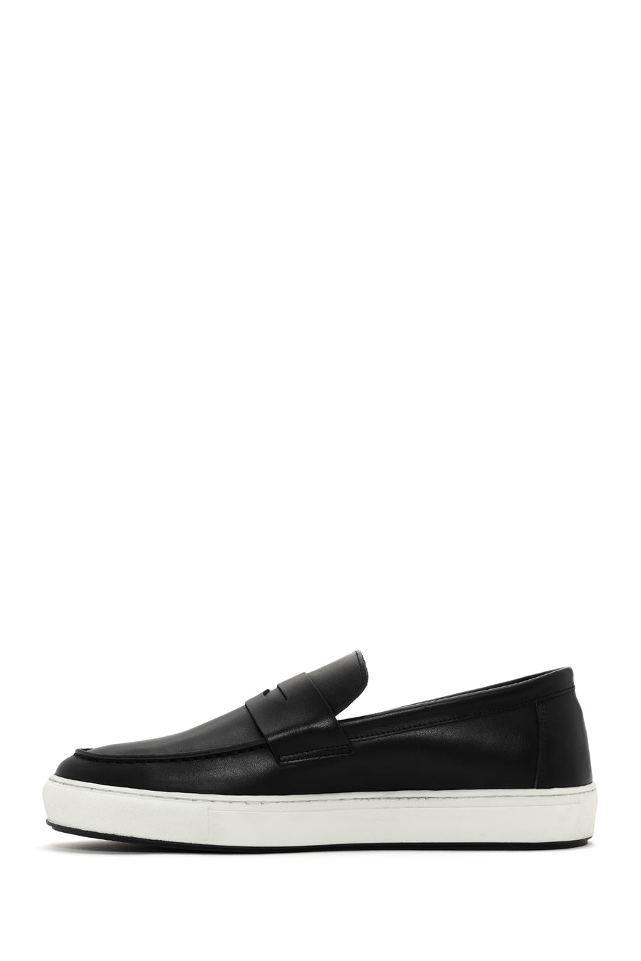 Erkek Siyah Deri Casual Loafer