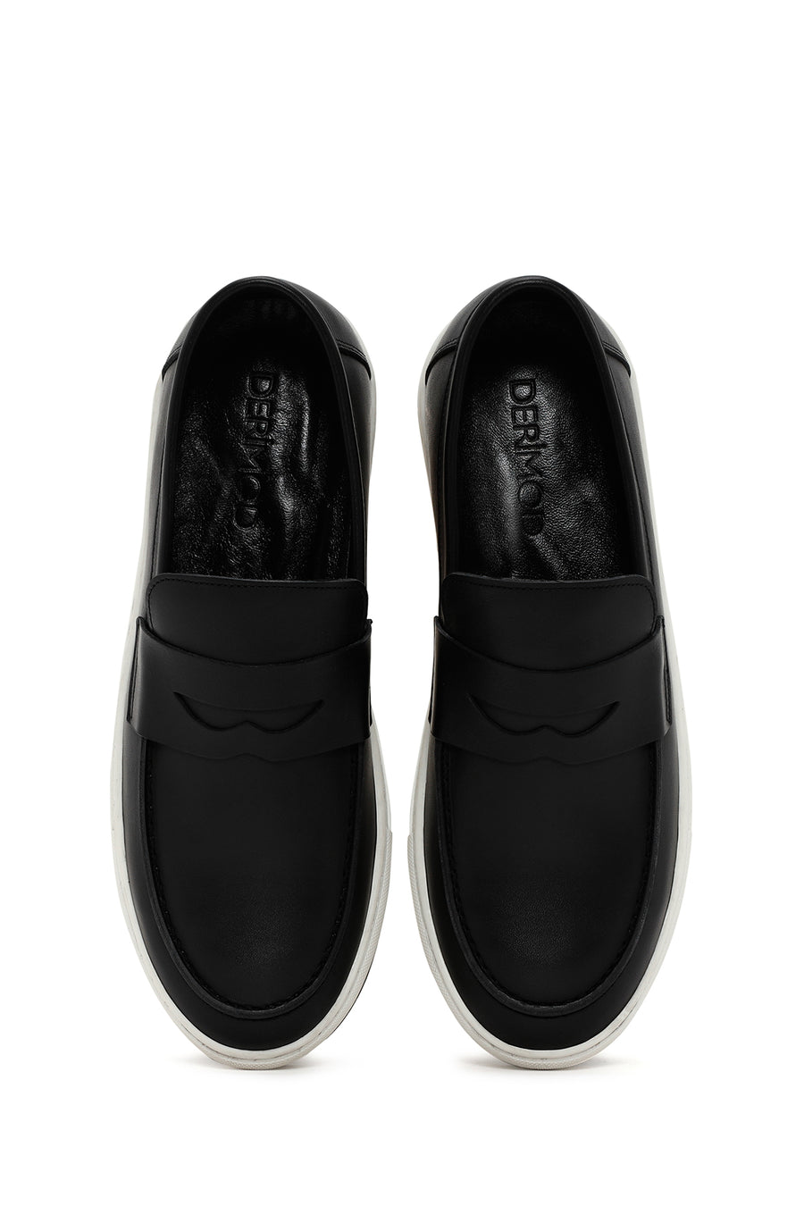 Erkek Siyah Deri Casual Loafer