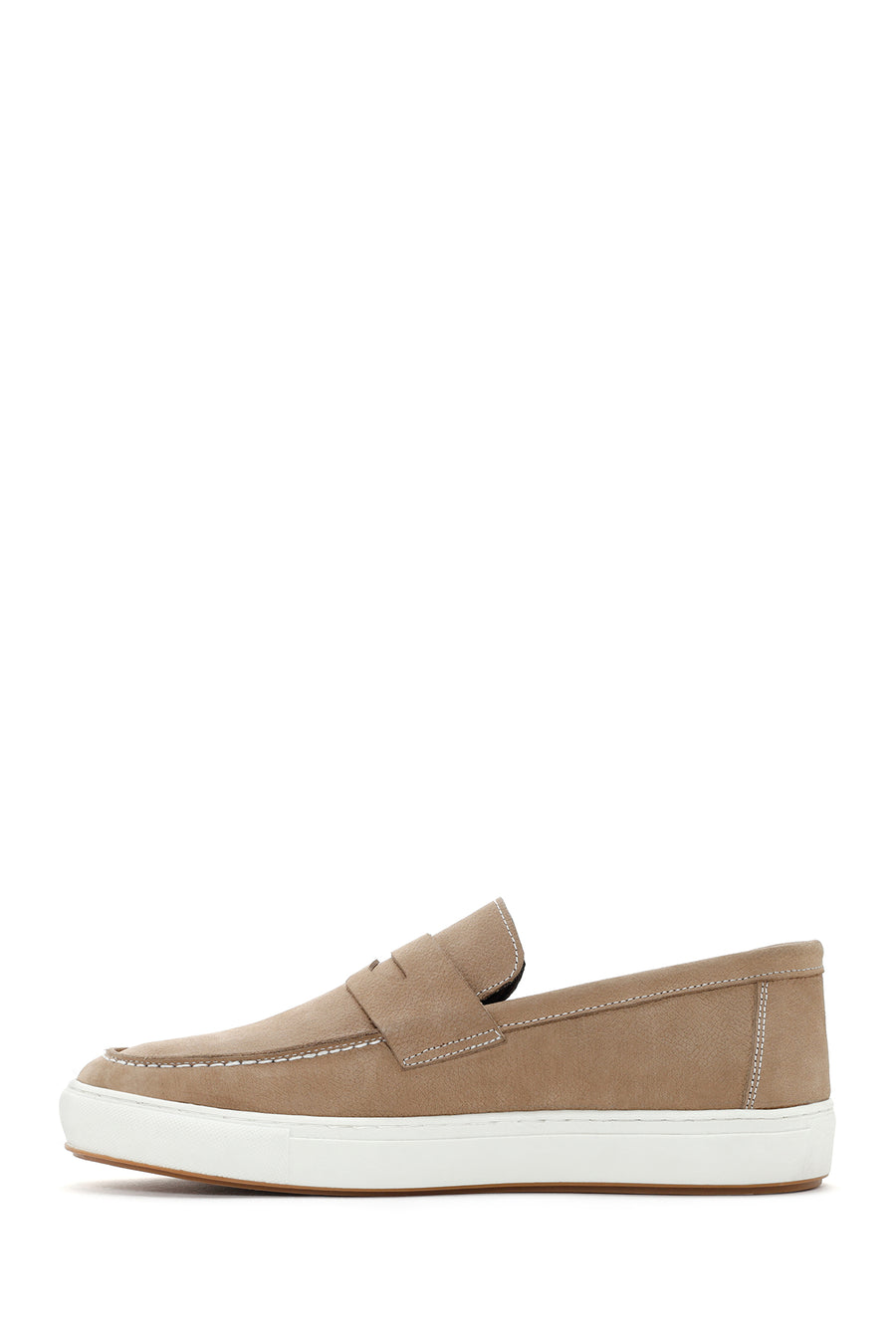 Men's Sand Nubuck Leather Casual Loafer