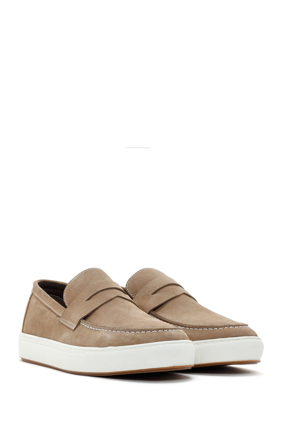 Men's Sand Nubuck Leather Casual Loafer