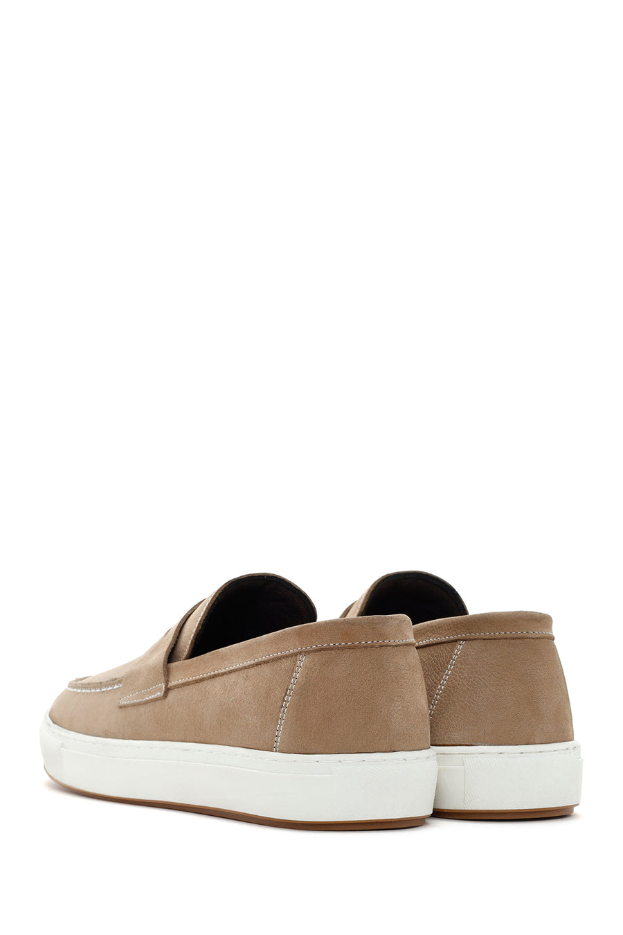 Men's Sand Nubuck Leather Casual Loafer
