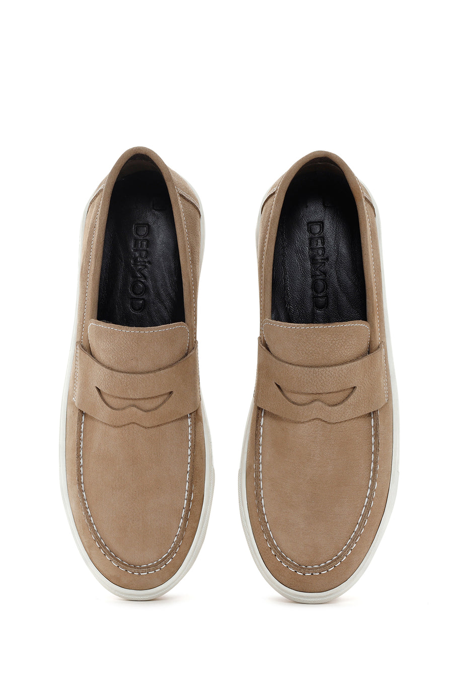 Men's Sand Nubuck Leather Casual Loafer