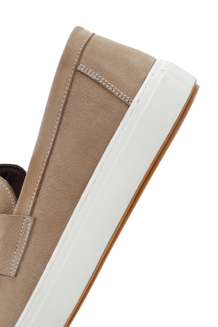 Men's Sand Nubuck Leather Casual Loafer