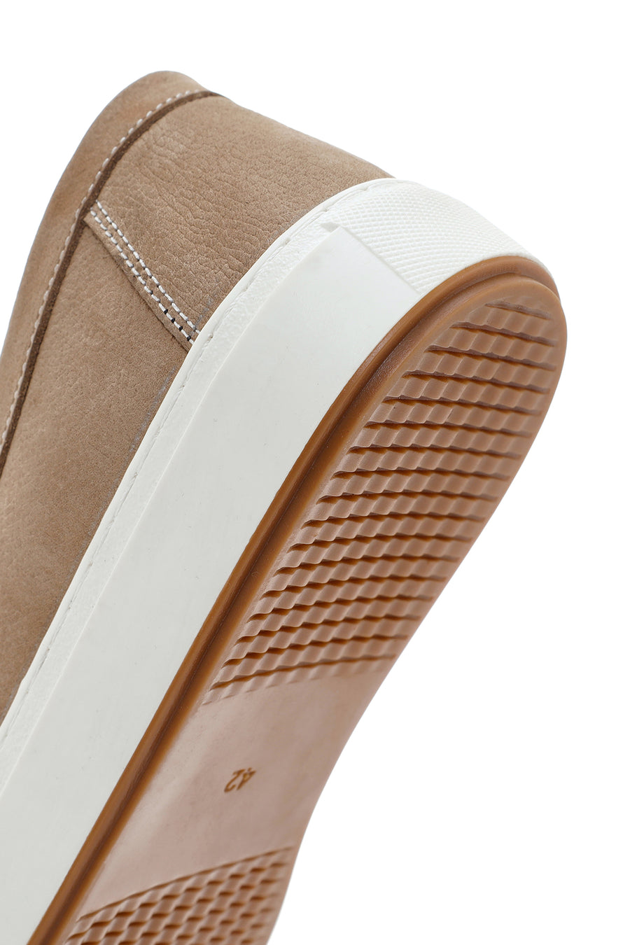 Men's Sand Nubuck Leather Casual Loafer