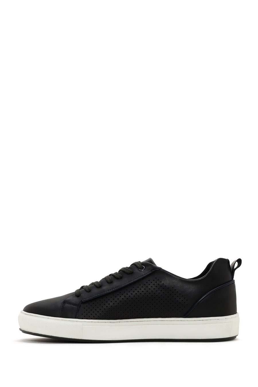 Men's Green Lace-up Leather Sneaker