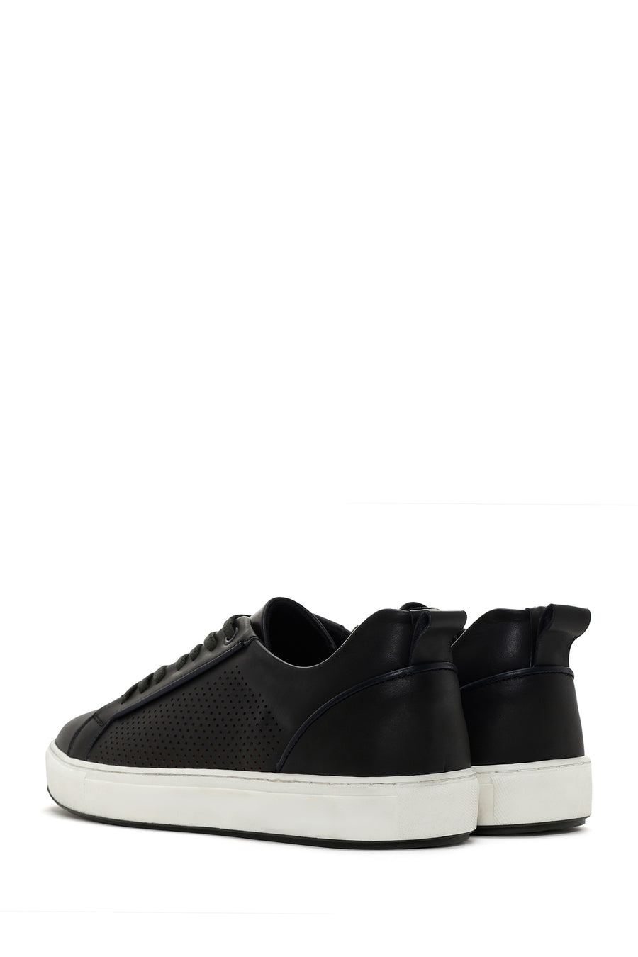 Men's Green Lace-up Leather Sneaker
