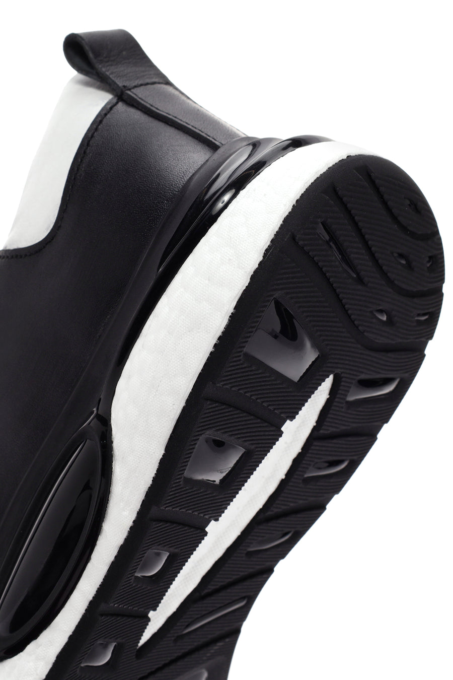 Erkek Siyah Bağcıklı Deri Casual Sneaker