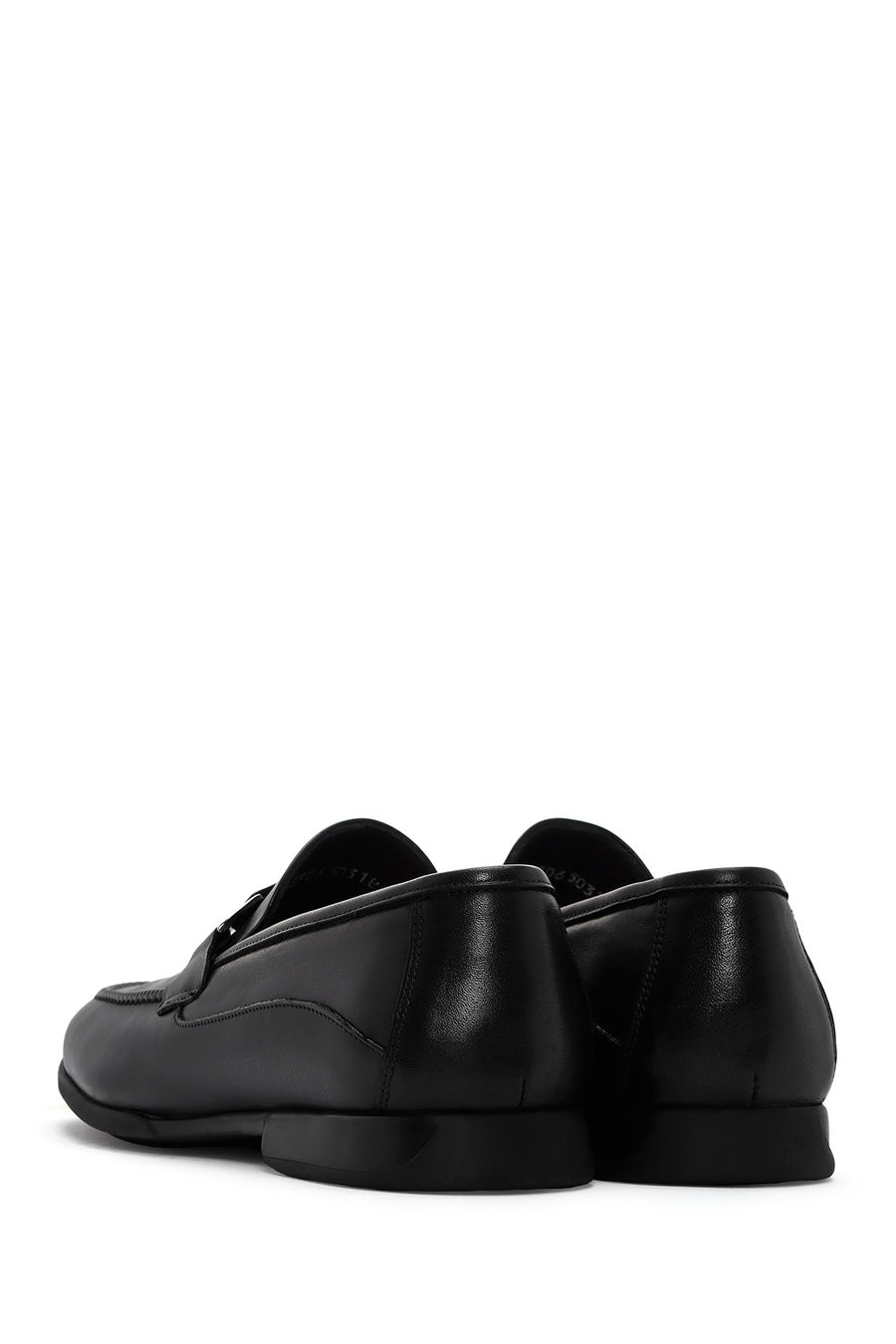 Men's Black Leather Classic Loafer