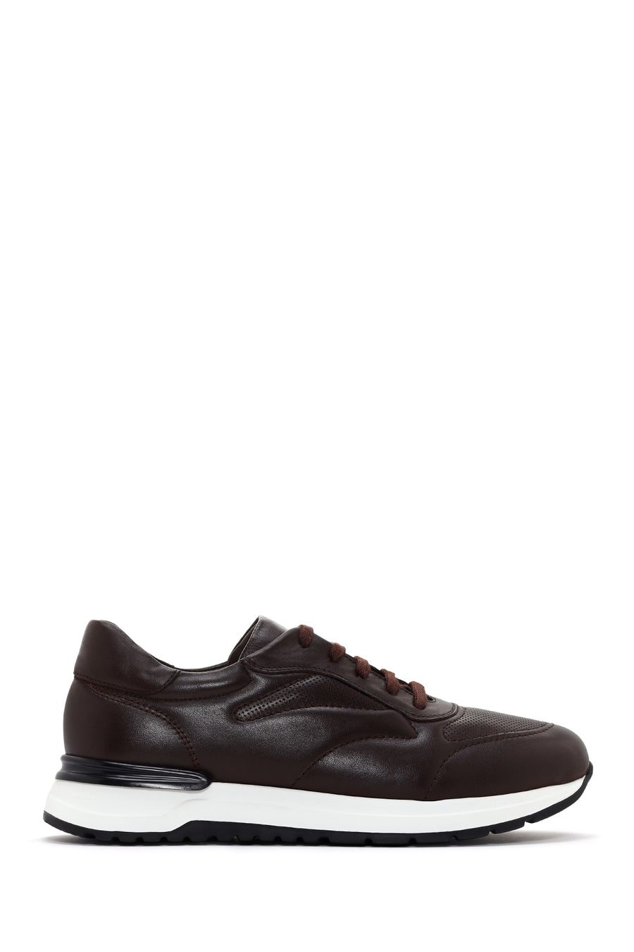 Men's Brown Thick Soled Leather Sneaker 24SFD650918 | Derimod