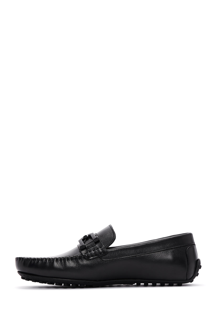Men's Black Leather Loafer