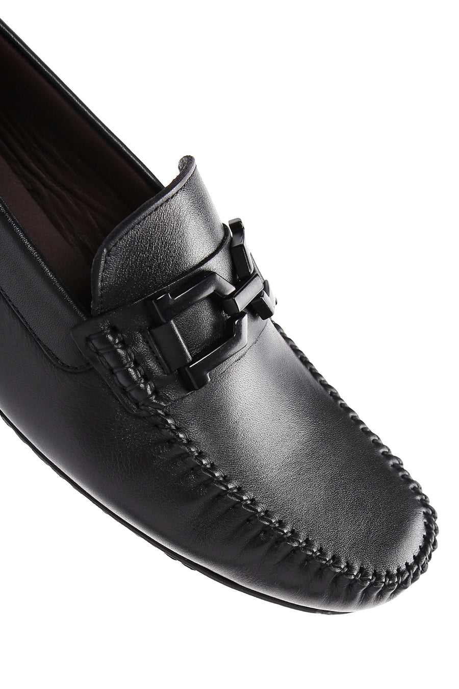 Men's Black Leather Loafer