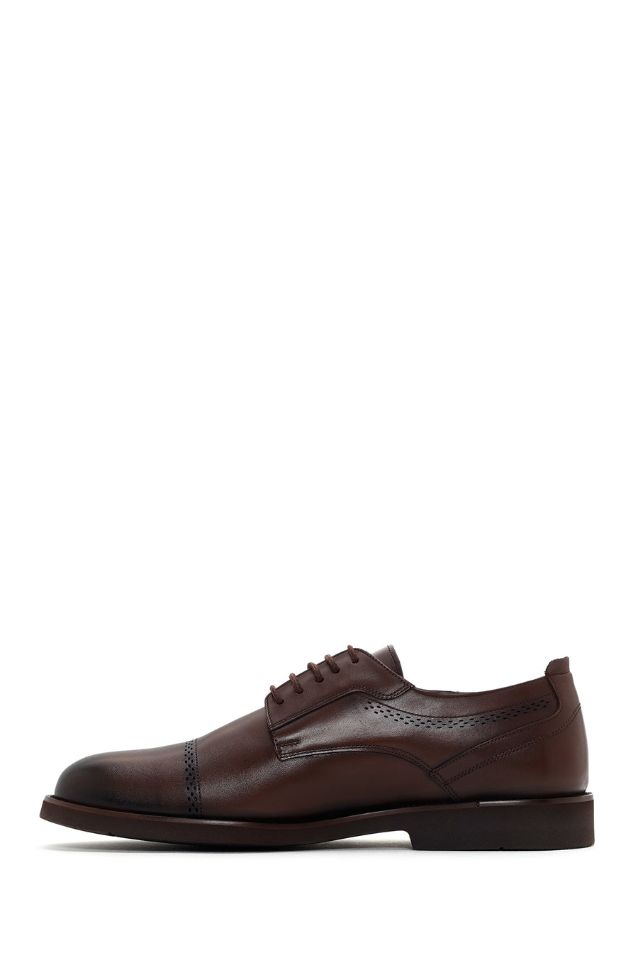 Men's Brown Laced Leather Classic Shoes