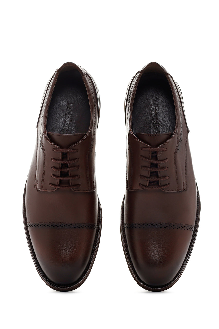 Men's Brown Laced Leather Classic Shoes