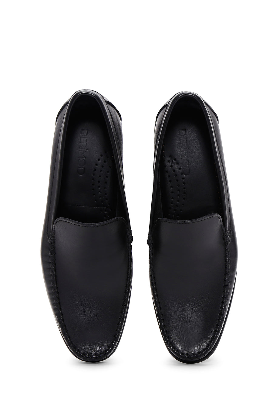 Erkek Siyah Deri Casual Loafer