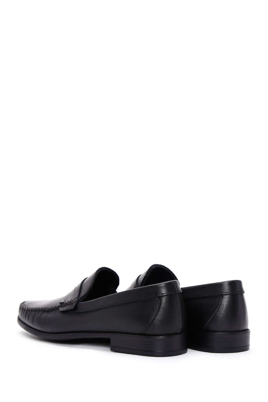 Erkek Siyah Deri Casual Loafer
