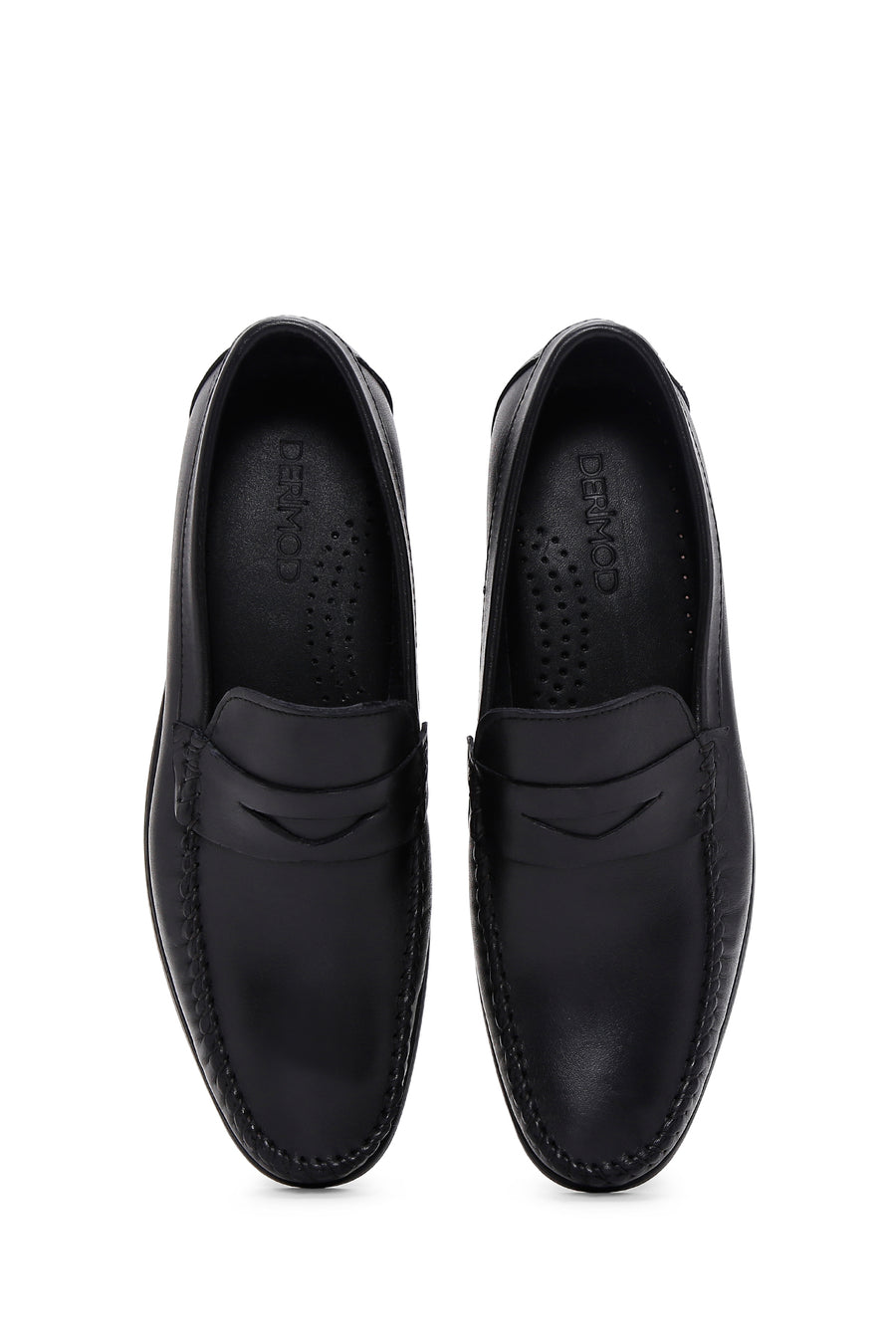 Erkek Siyah Deri Casual Loafer
