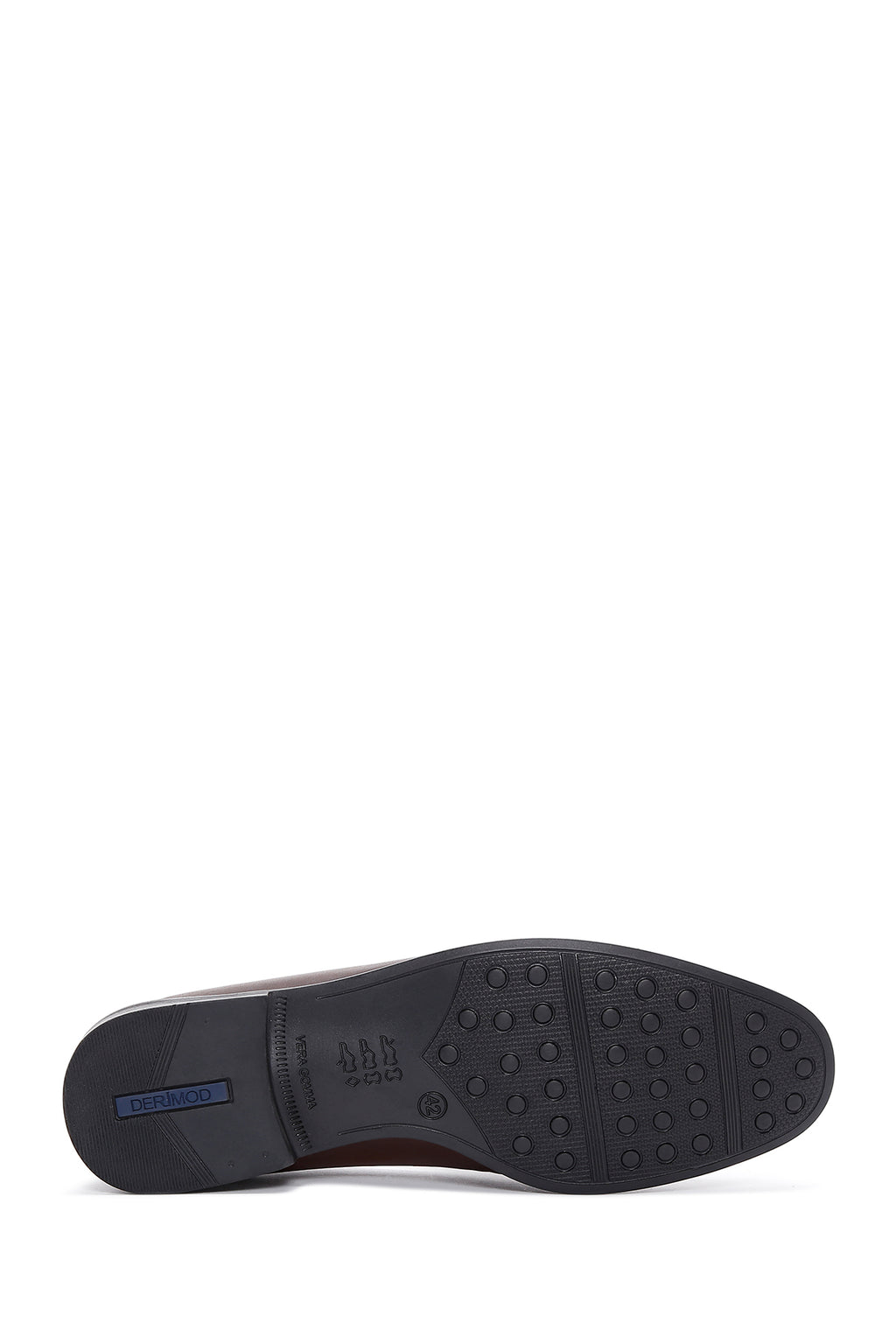 Erkek Kahverengi Püsküllü Deri Casual Loafer