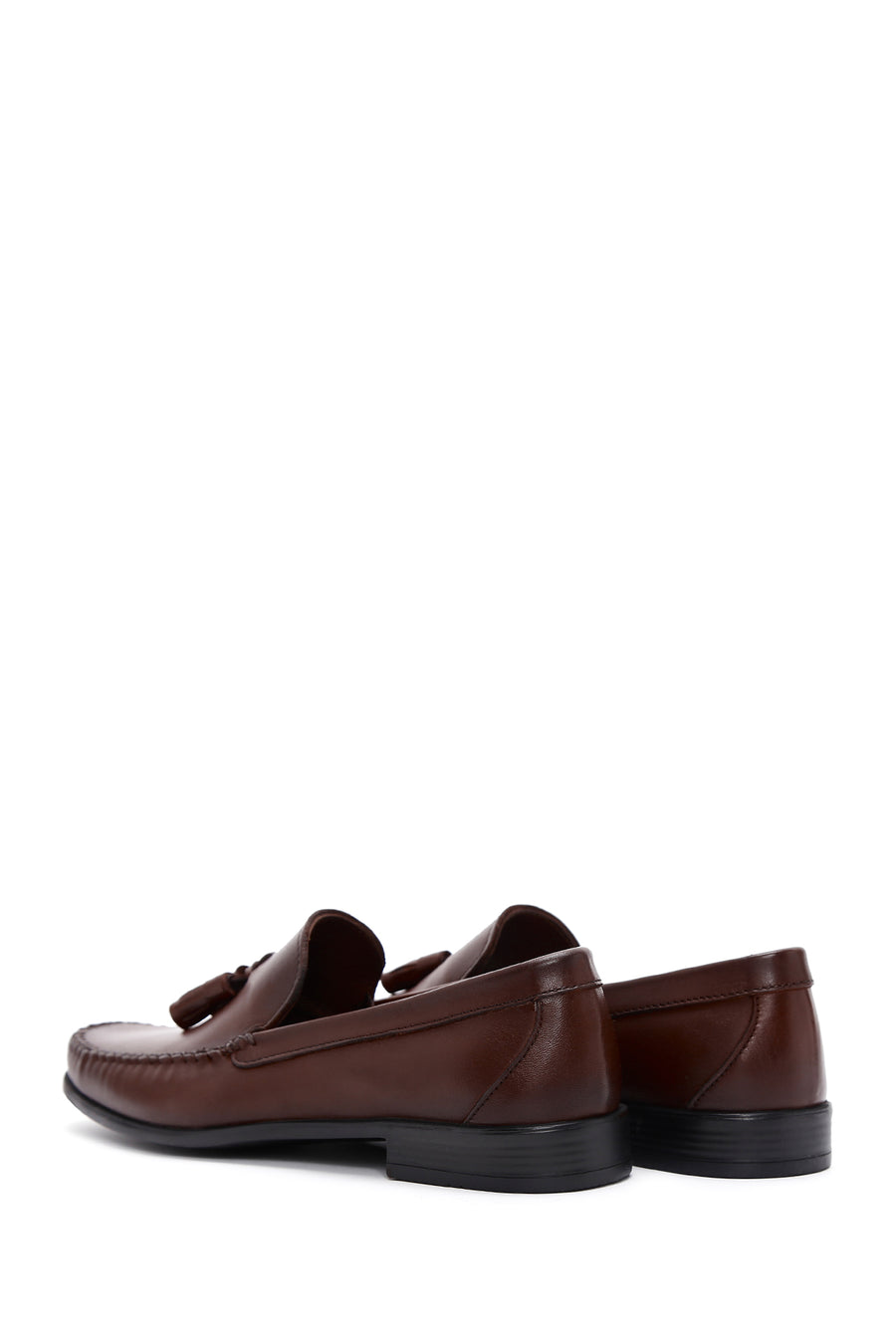 Men's Brown Tasseled Leather Casual Loafer