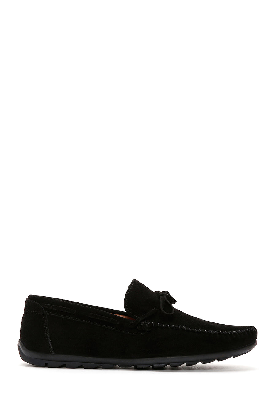 Men's Black Suede Leather Casual Loafer 24SFD657310 | Derimod