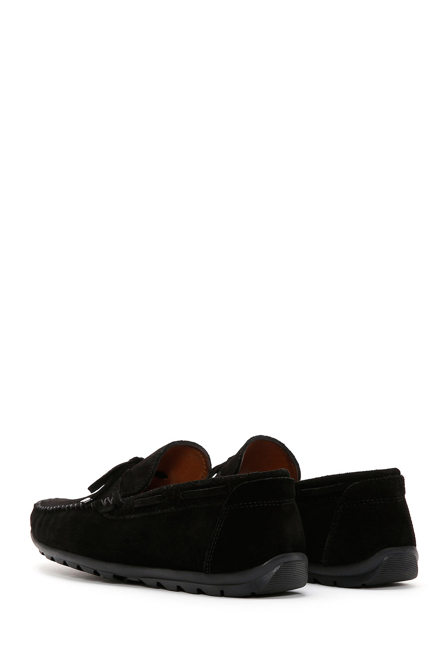 Men's Black Suede Leather Casual Loafer