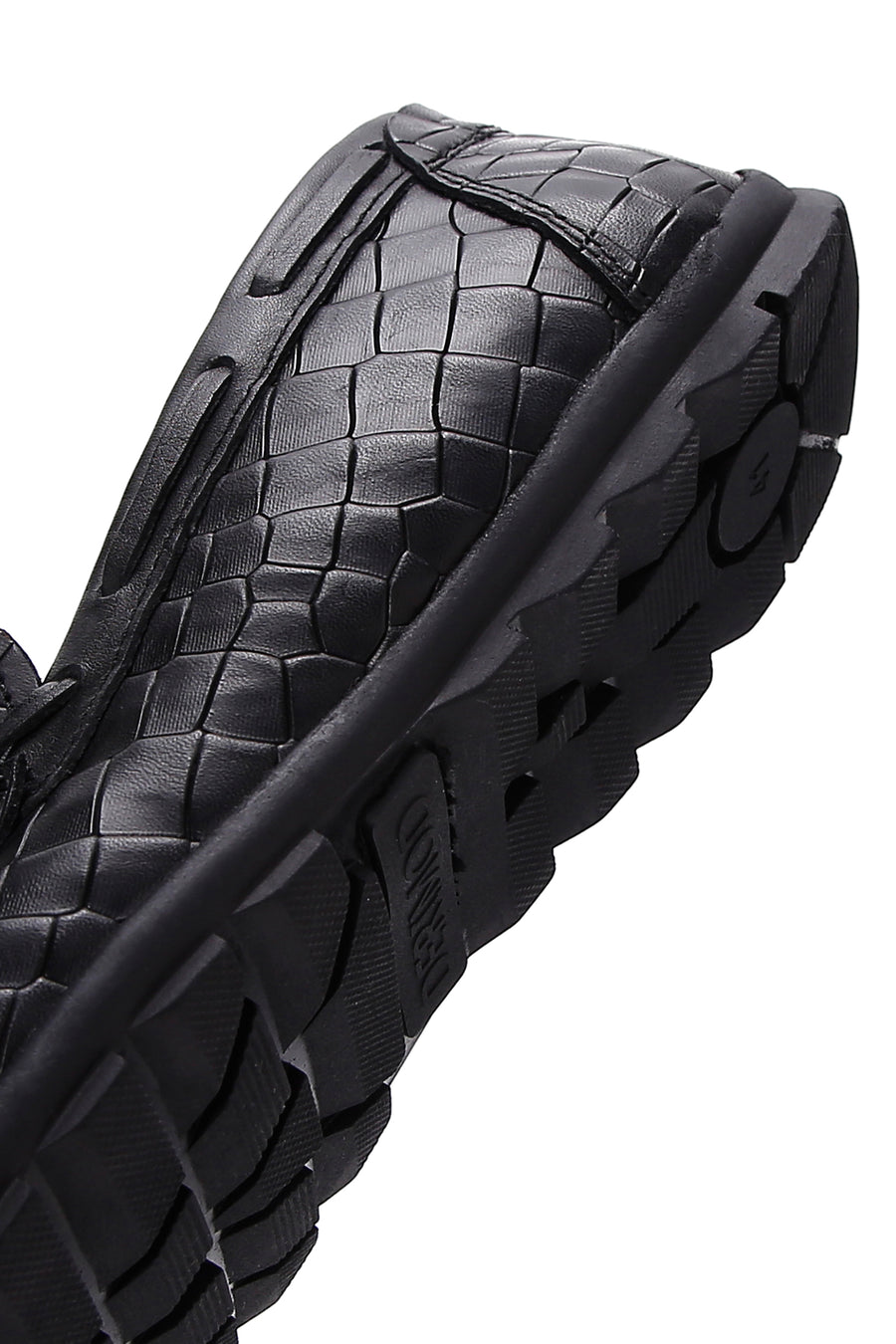 Men's Black Crocodile Patterned Leather Casual Loafer