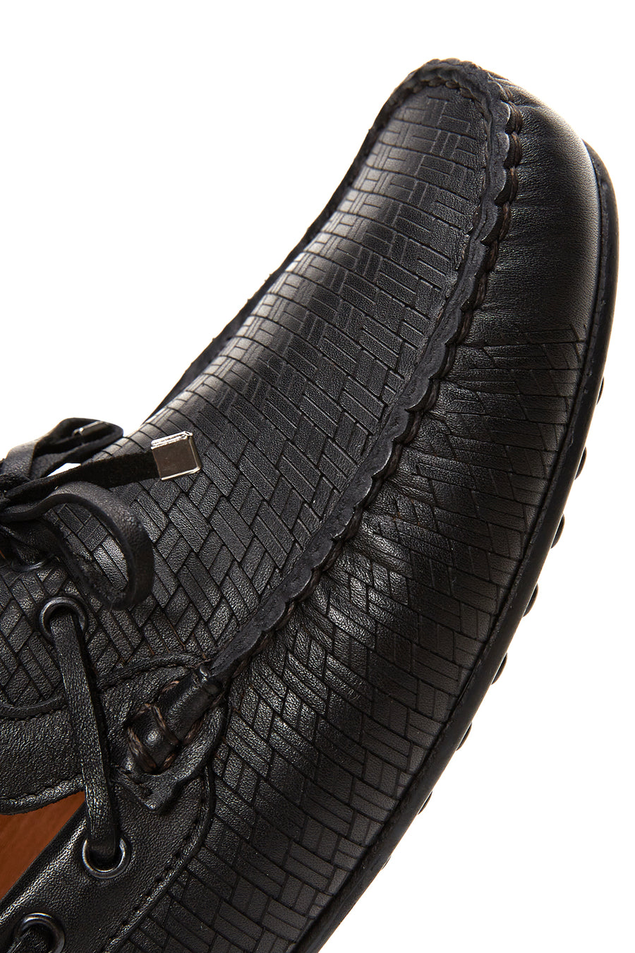 Men's Black Leather Casual Loafer