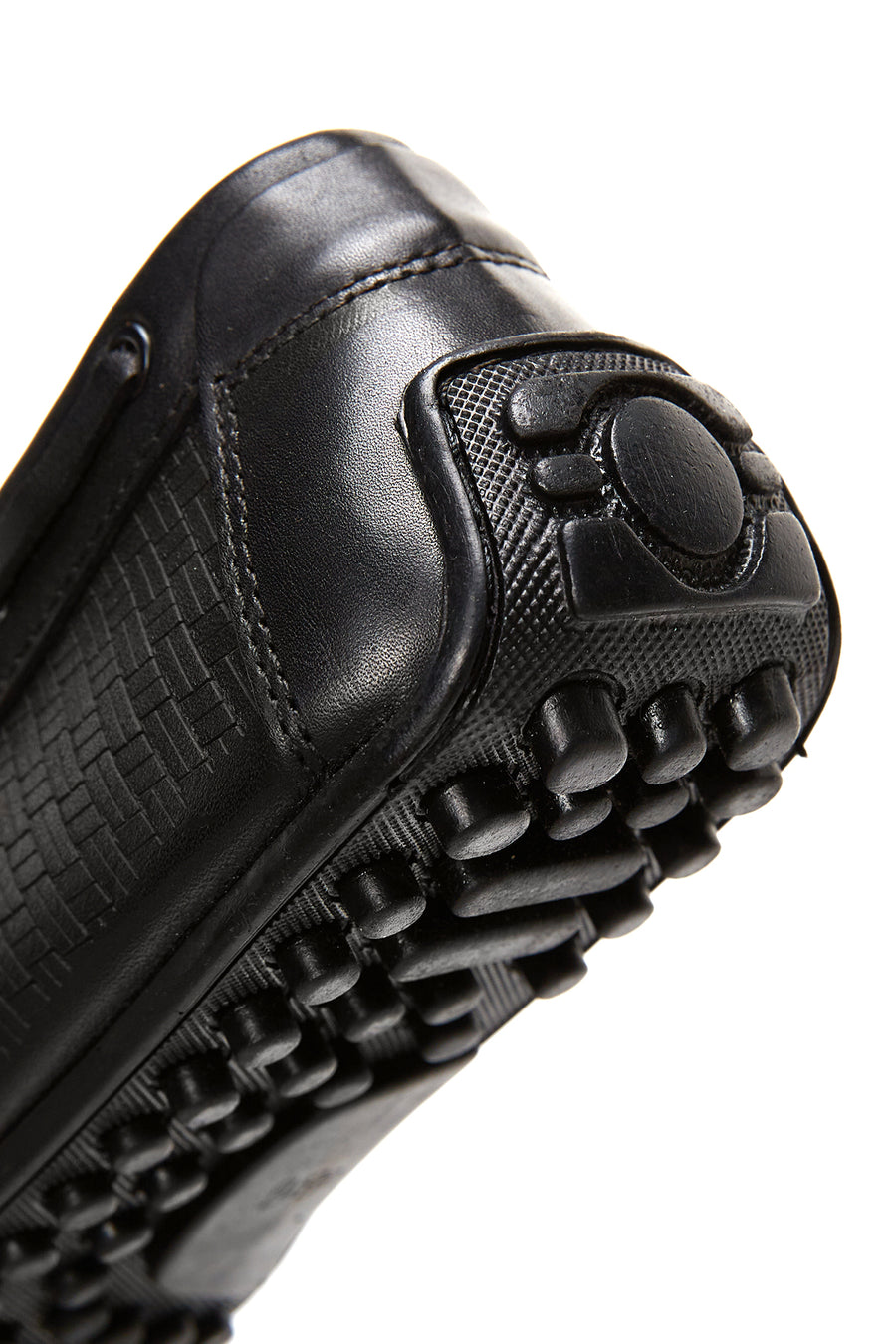 Men's Black Leather Casual Loafer