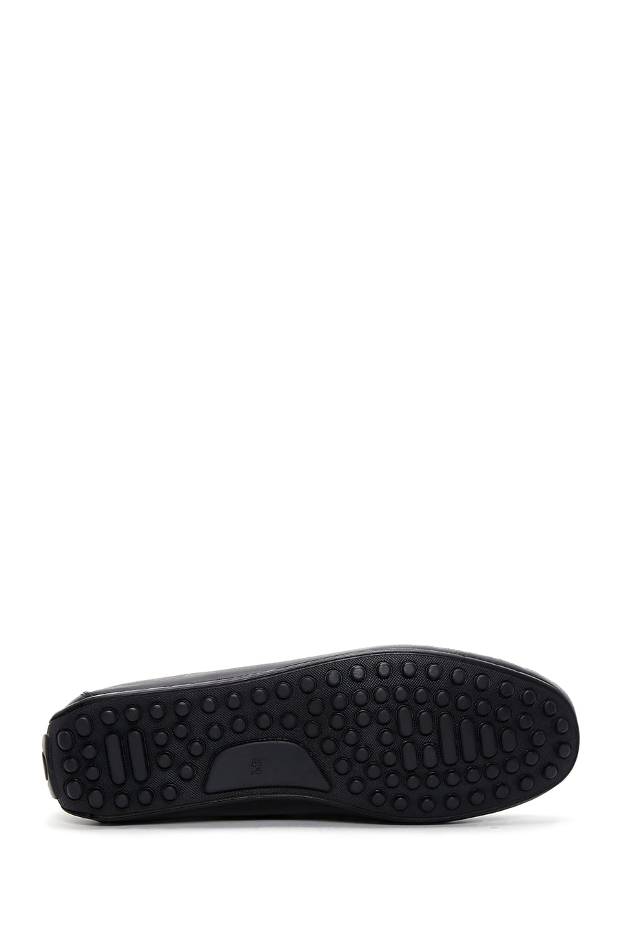 Men's Black Leather Casual Loafer
