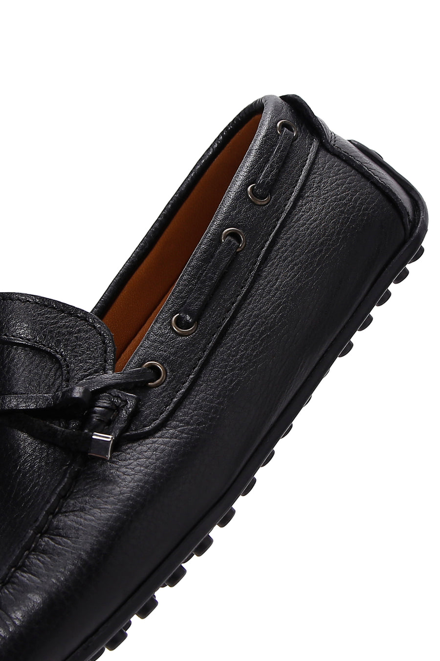 Men's Black Leather Casual Loafer