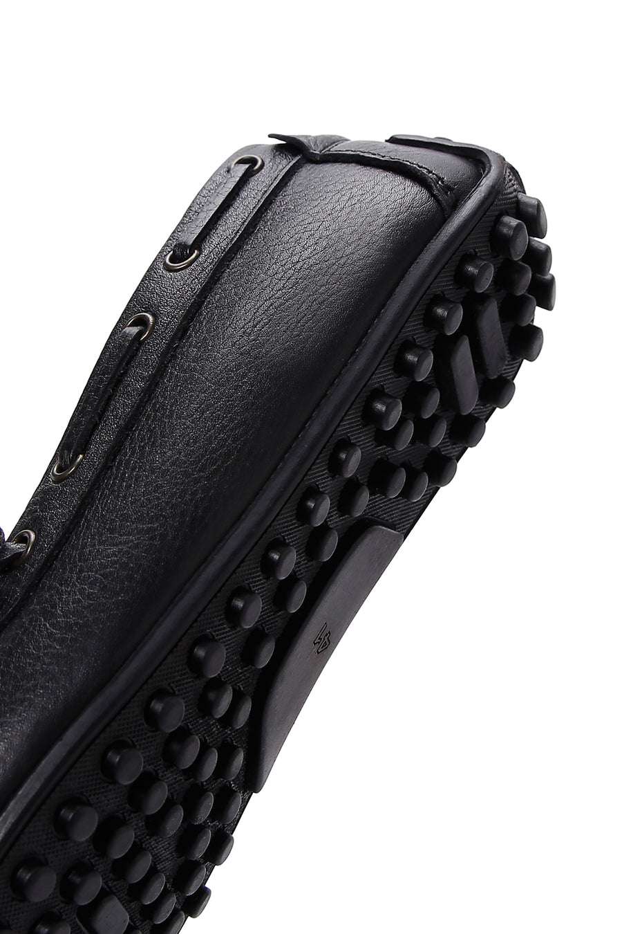 Men's Black Leather Casual Loafer
