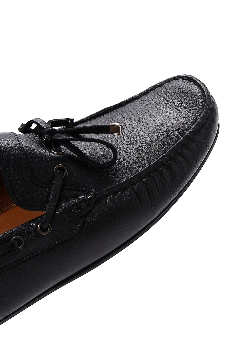 Men's Black Leather Casual Loafer
